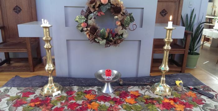 Our pulpit and chalice